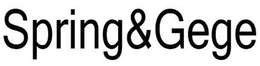 SPRING&GEGE trademark