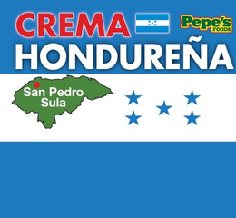 PEPE´S FOODS CREMA HONDUREÑA trademark