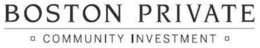 BOSTON PRIVATE COMMUNITY INVESTMENT trademark