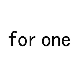 FOR ONE trademark