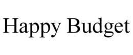 HAPPY BUDGET trademark