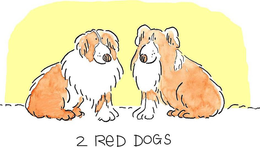 2 RED DOGS trademark