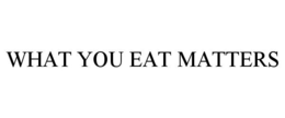 WHAT YOU EAT MATTERS trademark