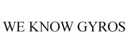 WE KNOW GYROS trademark