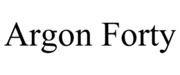 ARGON FORTY trademark