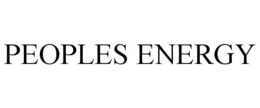 PEOPLES ENERGY trademark