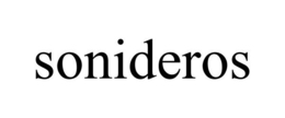 SONIDEROS trademark