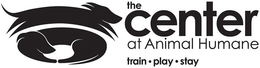 THE CENTER AT ANIMAL HUMANE TRAIN · PLAY · STAY trademark