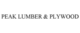 PEAK LUMBER & PLYWOOD trademark