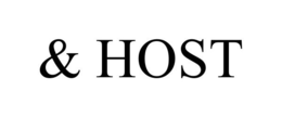 & HOST trademark