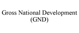 GROSS NATIONAL DEVELOPMENT (GND) trademark