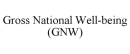 GROSS NATIONAL WELL-BEING (GNW) trademark