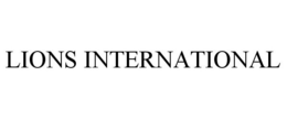 LIONS INTERNATIONAL trademark