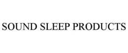 SOUND SLEEP PRODUCTS trademark