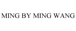 MING BY MING WANG trademark