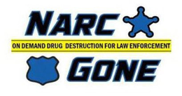 NARC GONE ON DEMAND DRUG DESTRUCTION FOR LAW ENFORCEMENT trademark