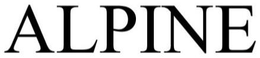 ALPINE trademark