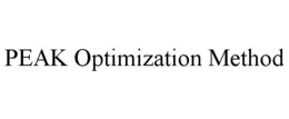 PEAK OPTIMIZATION METHOD trademark