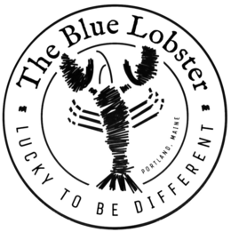 · THE BLUE LOBSTER · LUCKY TO BE DIFFERENT PORTLAND, MAINE trademark