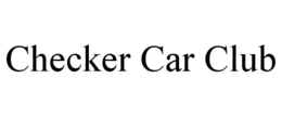 CHECKER CAR CLUB trademark