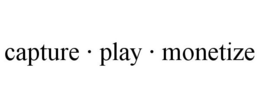 CAPTURE · PLAY · MONETIZE trademark