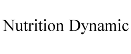NUTRITION DYNAMIC trademark