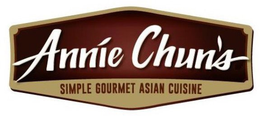 ANNIE CHUN'S SIMPLE GOURMET ASIAN CUISINE trademark