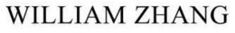 WILLIAM ZHANG trademark