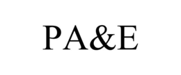 PA&E trademark