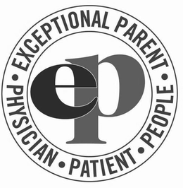 · EXCEPTIONAL PARENT · PEOPLE PHYSICIAN· PATIENT EP trademark