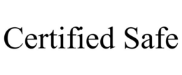 CERTIFIED SAFE trademark