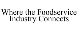 WHERE THE FOODSERVICE INDUSTRY CONNECTS trademark