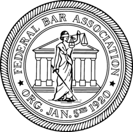 FEDERAL BAR ASSOCIATION ORG. JAN. 8TH 1920 trademark