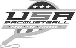 USA RACQUETBALL FAST FUN FITNESS trademark