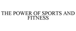 THE POWER OF SPORTS AND FITNESS trademark