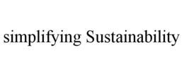 SIMPLIFYING SUSTAINABILITY trademark