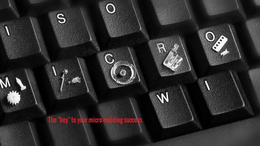 ISO MICRO THE "KEY" TO YOUR MICRO MOLDING SUCCESS WI trademark