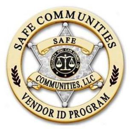 SECURITY YOU CAN COUNT ON SAFE COMMUNITIES, LLC SAFE COMMUNITIES VENDOR ID PROGRAM trademark