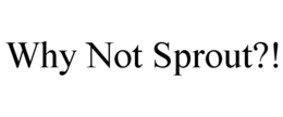 WHY NOT SPROUT?! trademark