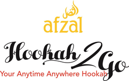 AFZAL HOOKAH 2 GO YOUR ANYTIME ANYWHEREHOOKAH trademark
