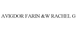 AVIGDOR FARIN &W RACHEL G trademark