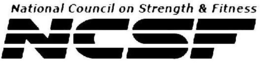 NATIONAL COUNCIL ON STRENGTH & FITNESS NCSF trademark