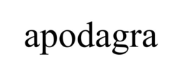 APODAGRA trademark