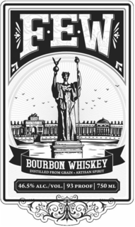 F·E·W BOURBON WHISKEY DISTILLED FROM GRAIN ARTISAN SPIRIT 46.5% ALC./VOL. 93 PROOF 750 ML trademark