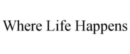 WHERE LIFE HAPPENS trademark