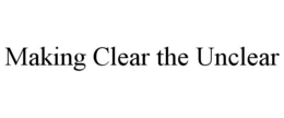MAKING CLEAR THE UNCLEAR trademark