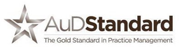 AUDSTANDARD THE GOLD STANDARD IN PRACTICE MANAGEMENT trademark