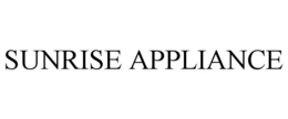 SUNRISE APPLIANCE trademark