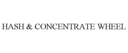 HASH & CONCENTRATE WHEEL trademark