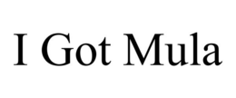 I GOT MULA trademark